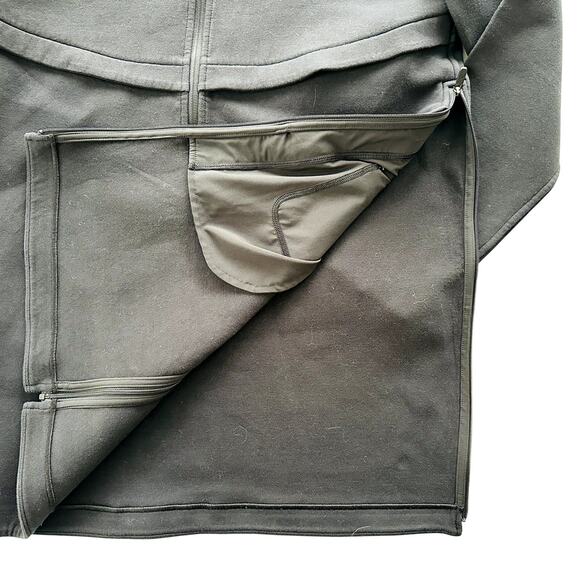 Lululemon Long Horizons Hoodie Black Size Medium Coat Jacket Travel Commute - Picture 7 of 11